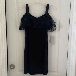 MSK Black Off-Shoulder Mini Dress